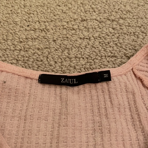 Zaful pink cinched sweater - Picture 2 of 2